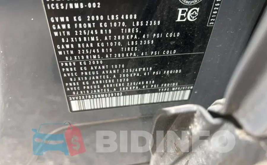 3VV2X7B26NM029102 Photo# 10