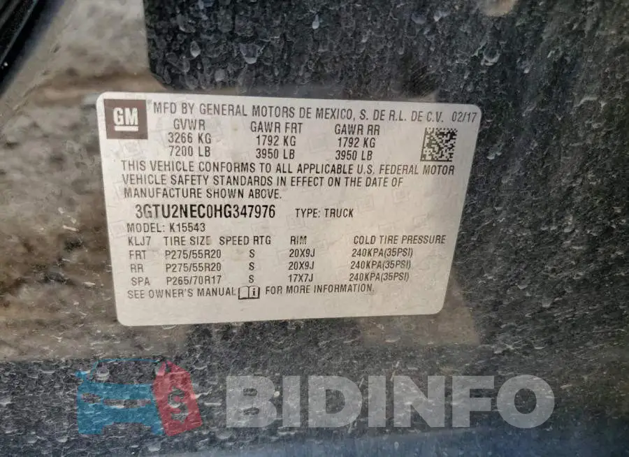 3GTU2NEC0HG347976 Photo# 12