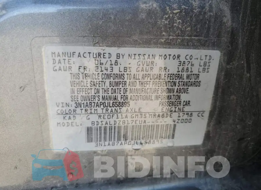 3N1AB7AP0JL658895 Photo# 13