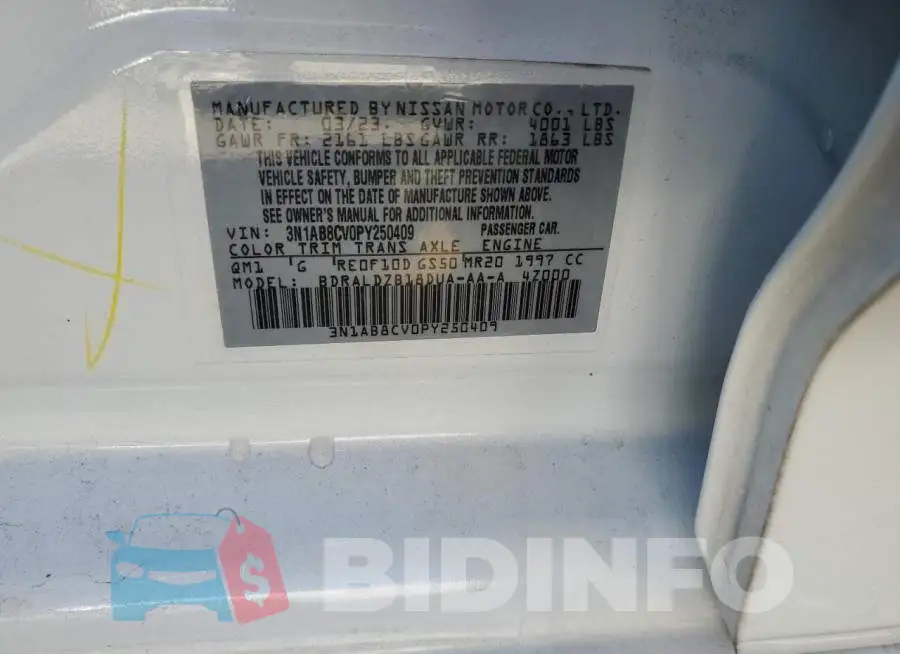 3N1AB8CV0PY250409 Photo# 12