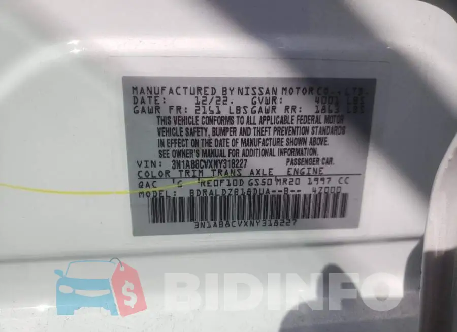 3N1AB8CVXNY318227 Photo# 12