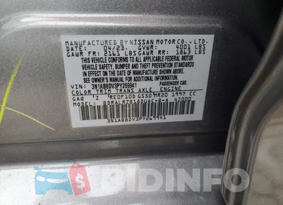 3N1AB8DV3PY269941 Photo# 12