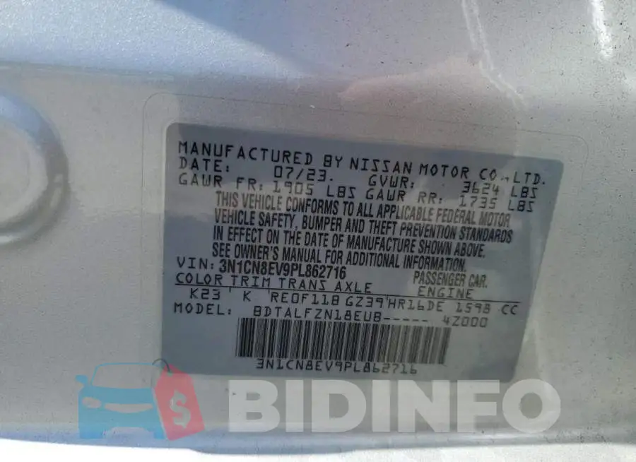 3N1CN8EV9PL862716 Photo# 12