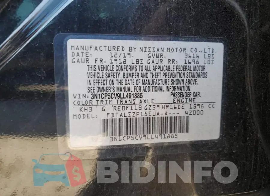 3N1CP5CV9LL491885 Photo# 13