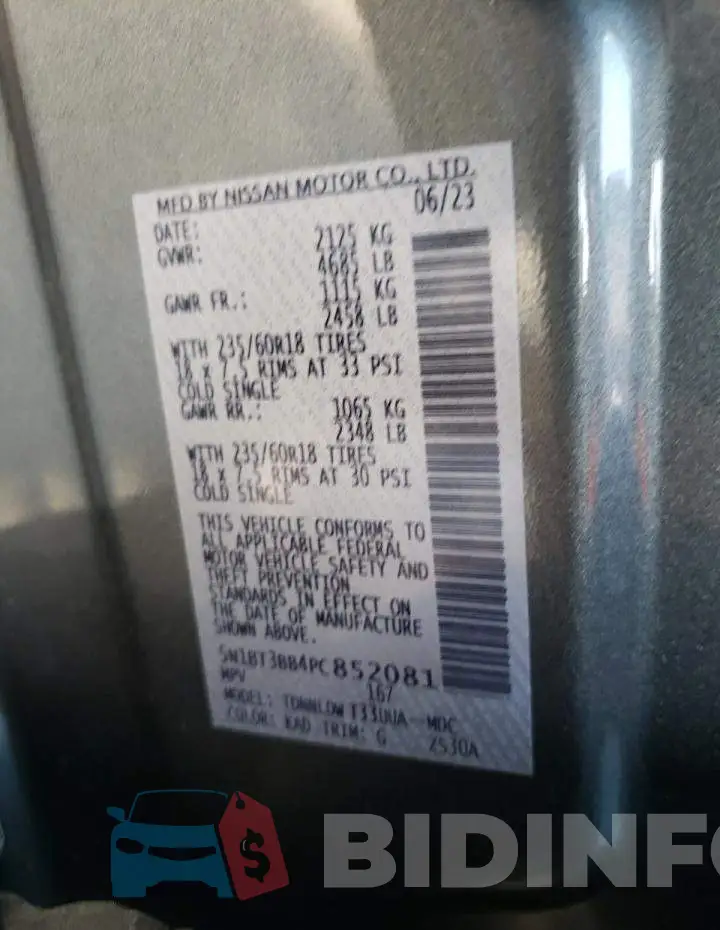 5N1BT3BB4PC852081 Photo# 13