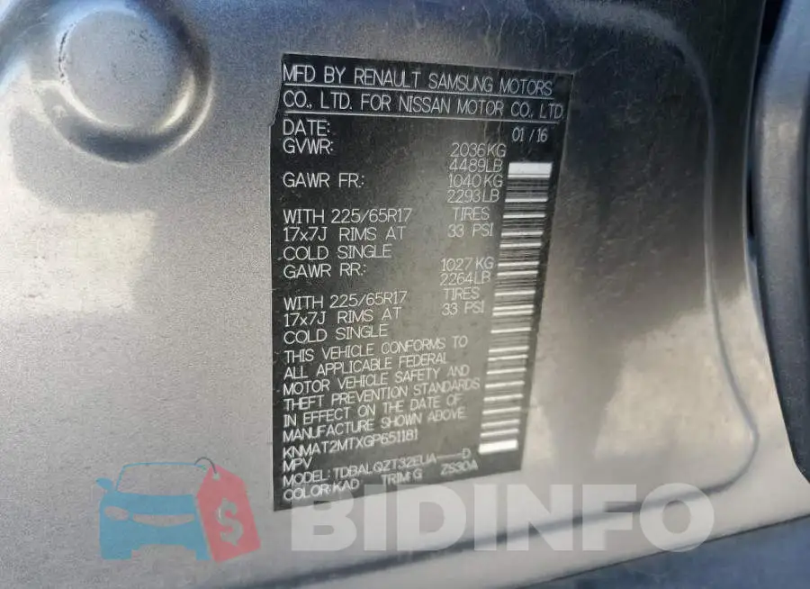 KNMAT2MTXGP651181 Photo# 12