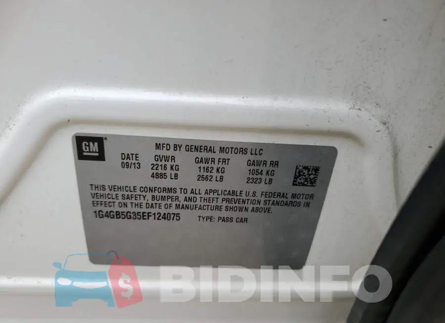 1G4GB5G35EF124075 Photo# 12