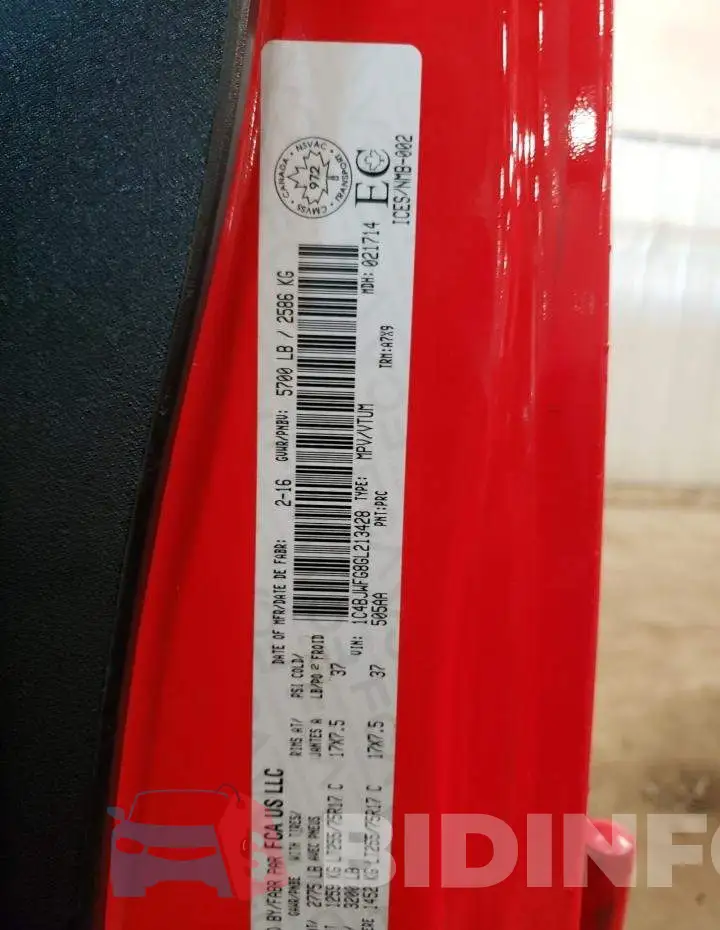 1C4BJWFG8GL213428 Photo# 13