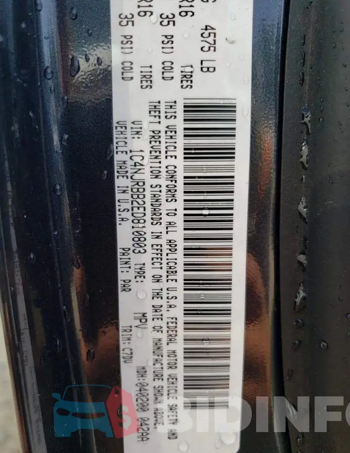1C4NJRBB2ED810803 Photo# 13