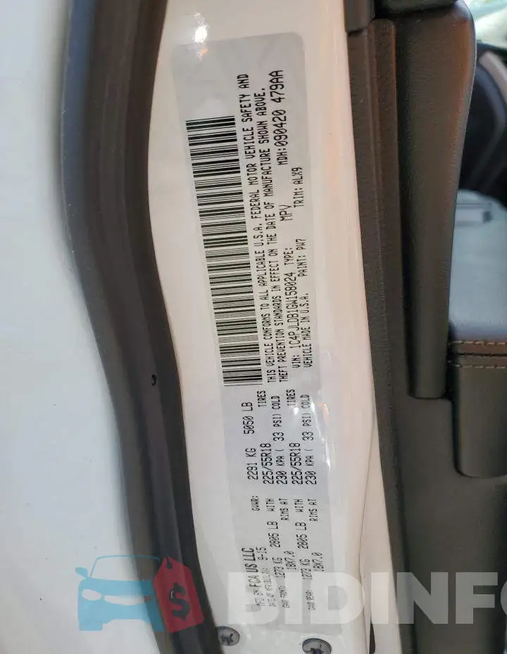 1C4PJLDB1GW158024 Photo# 13