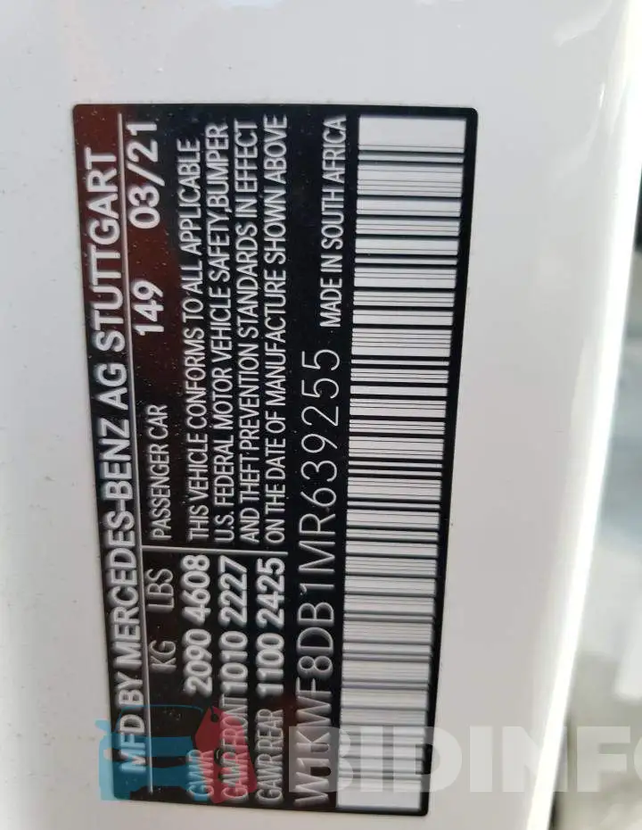W1KWF8DB1MR639255 Photo# 13