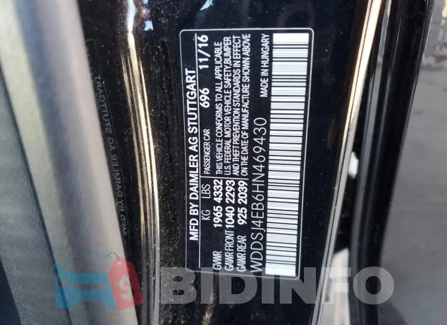 WDDSJ4EB6HN469430 Photo# 13