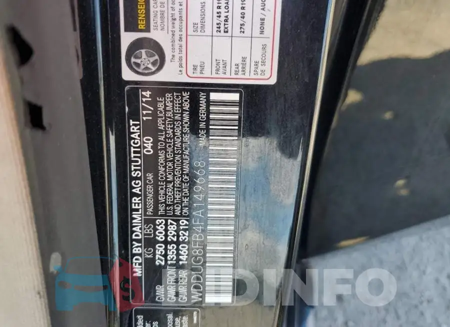 WDDUG8FB4FA149668 Photo# 13