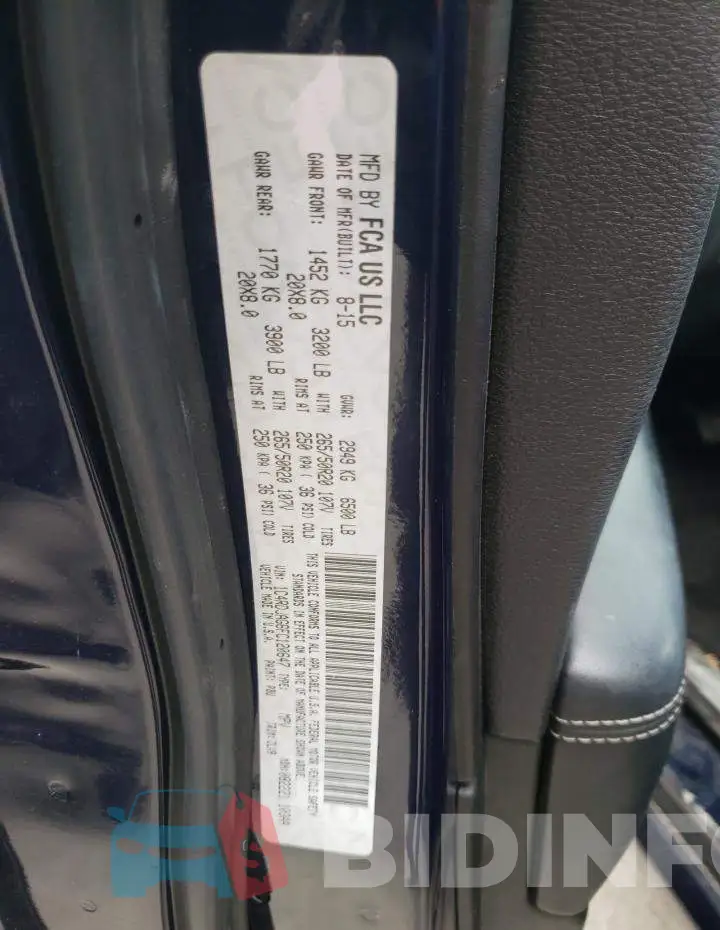 1C4RDJAG6FC120647 Photo# 13