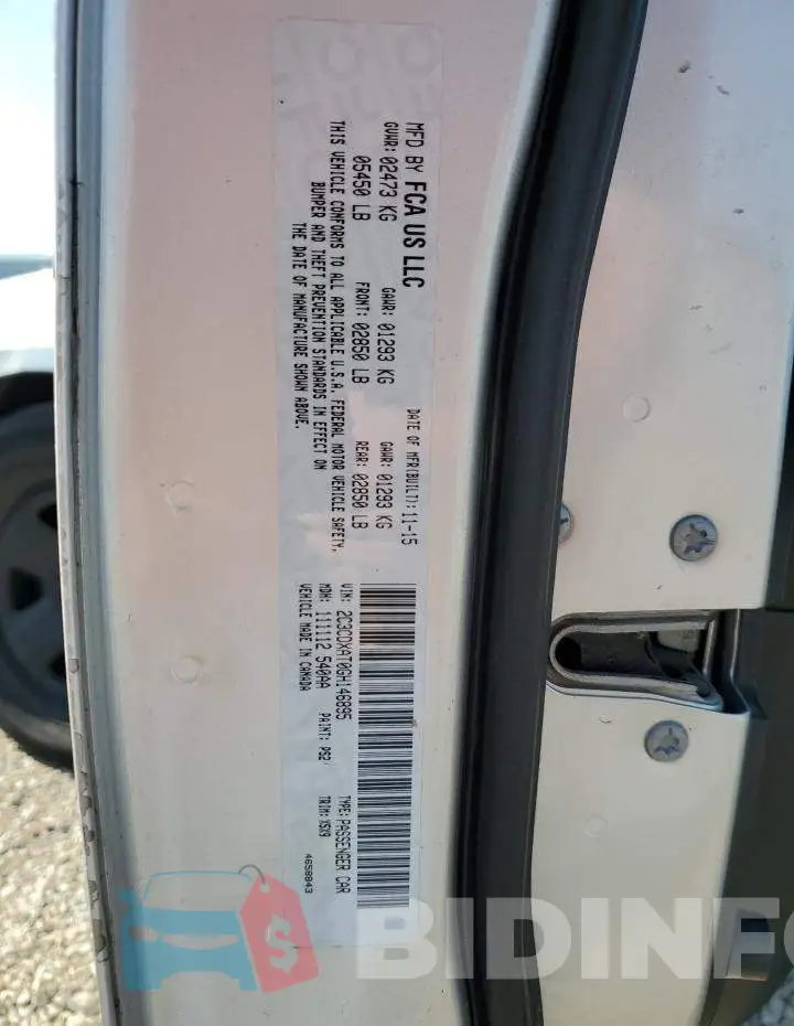 2C3CDXAT0GH146895 Photo# 12