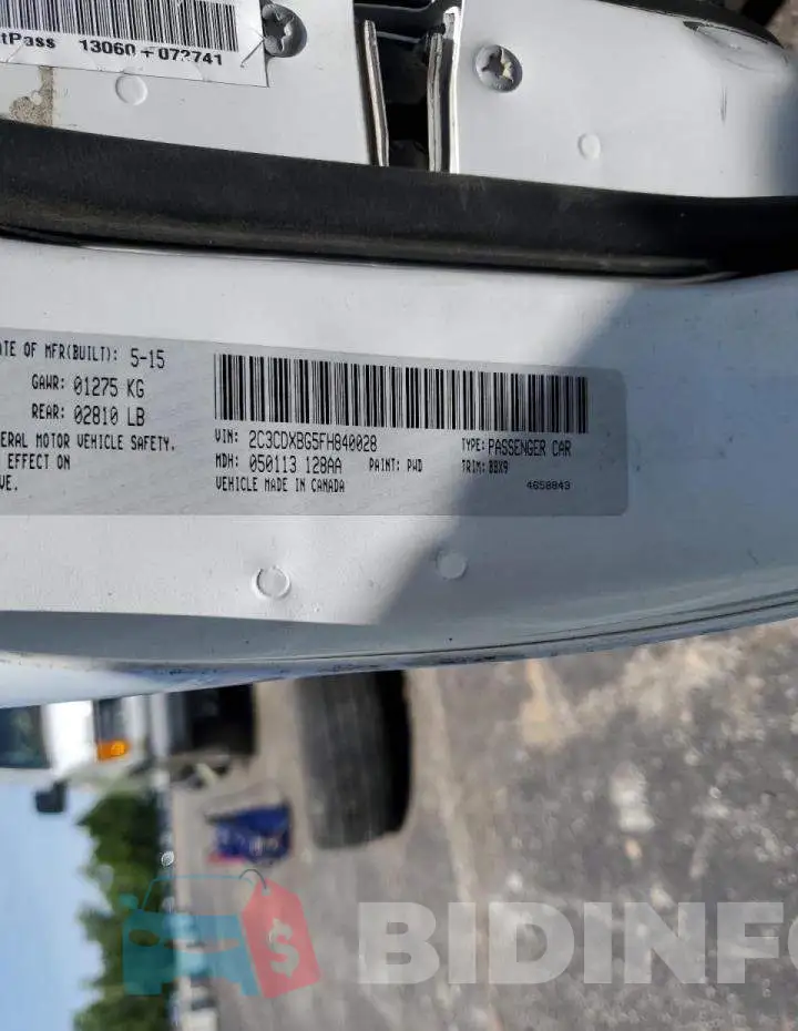 2C3CDXBG5FH840028 Photo# 10