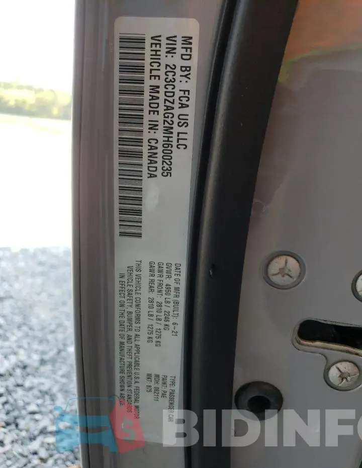 2C3CDZAG2MH600235 Photo# 12