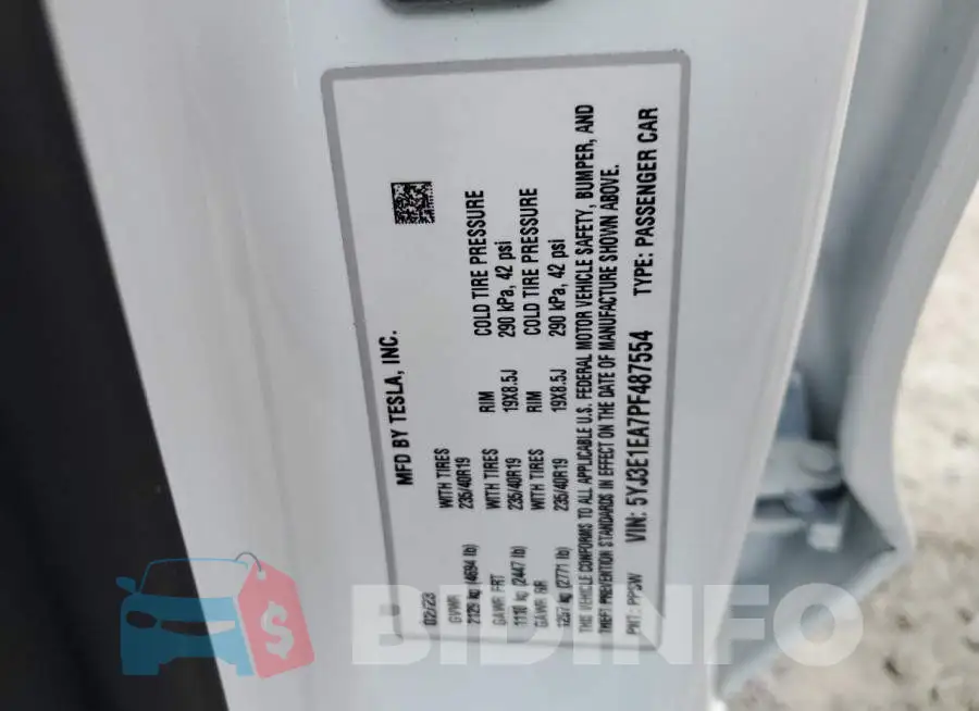 5YJ3E1EA7PF487554 Photo# 13