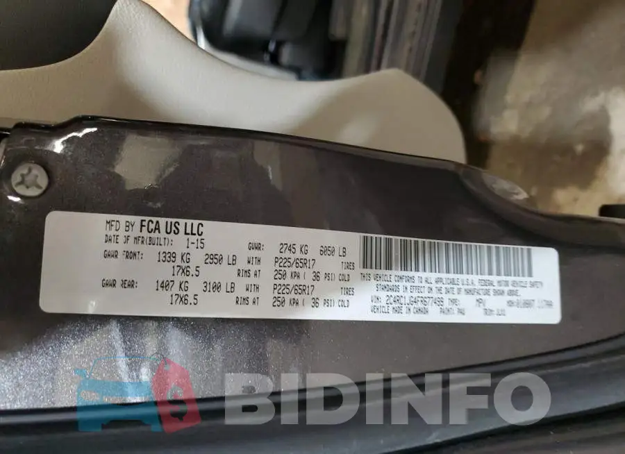 2C4RC1JG4FR677499 Photo# 13