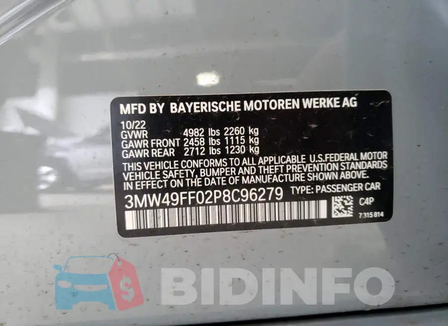 3MW49FF02P8C96279 Photo# 12