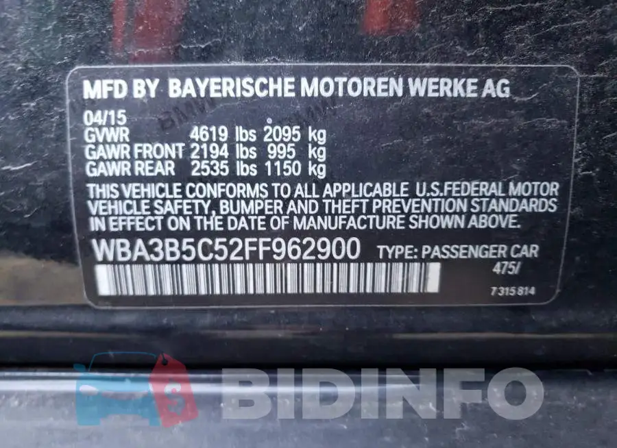 WBA3B5C52FF962900 Photo# 12
