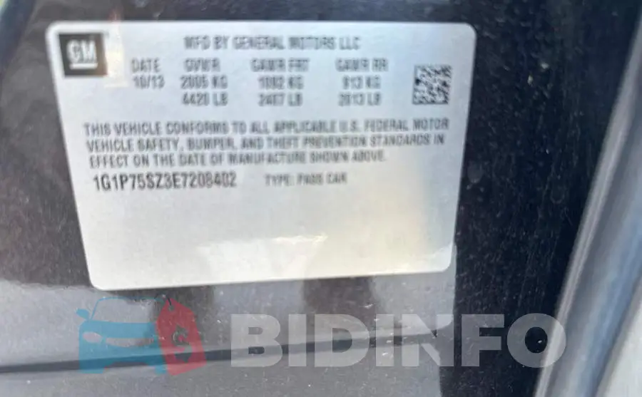 1G1P75SZ3E7208402 Photo# 10