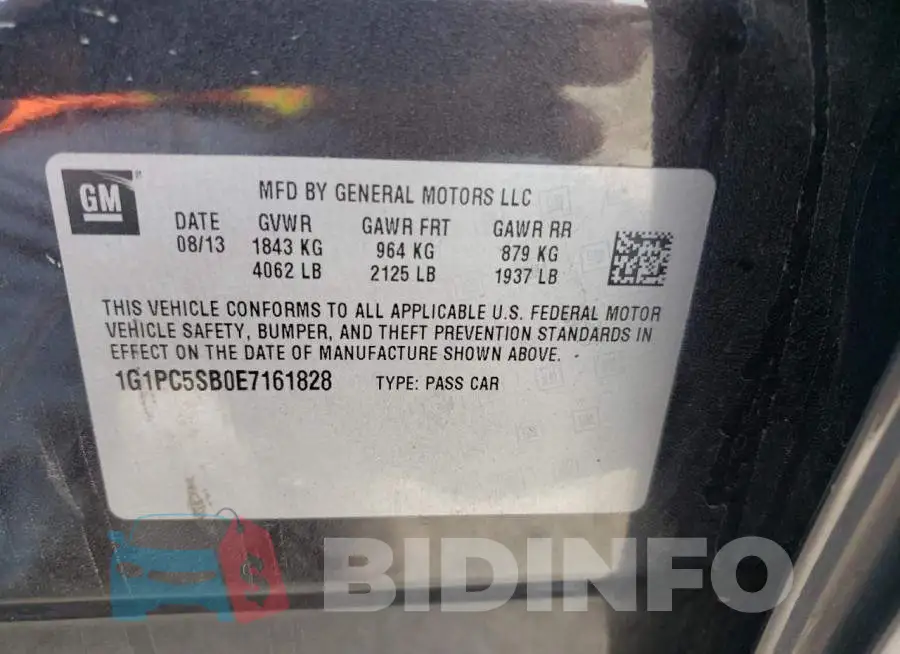 1G1PC5SB0E7161828 Photo# 12