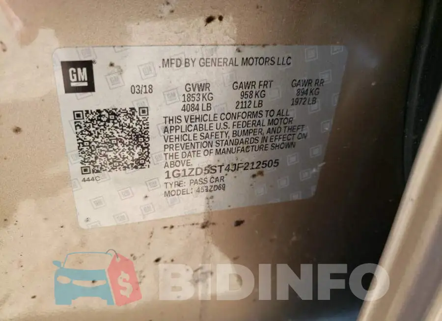 1G1ZD5ST4JF212505 Photo# 13