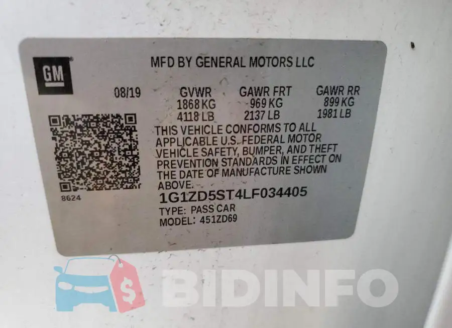 1G1ZD5ST4LF034405 Photo# 13