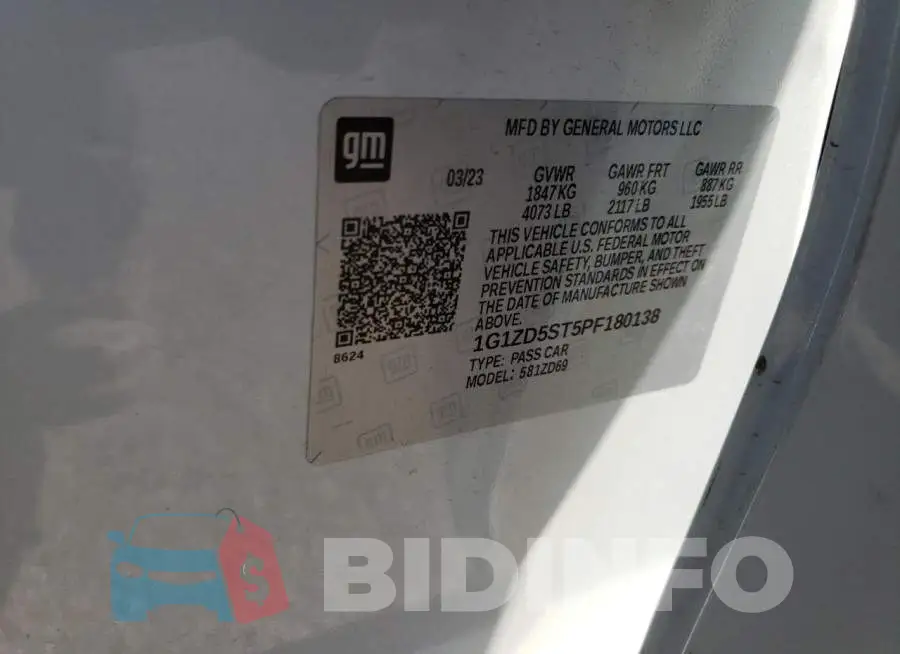 1G1ZD5ST5PF180138 Photo# 13