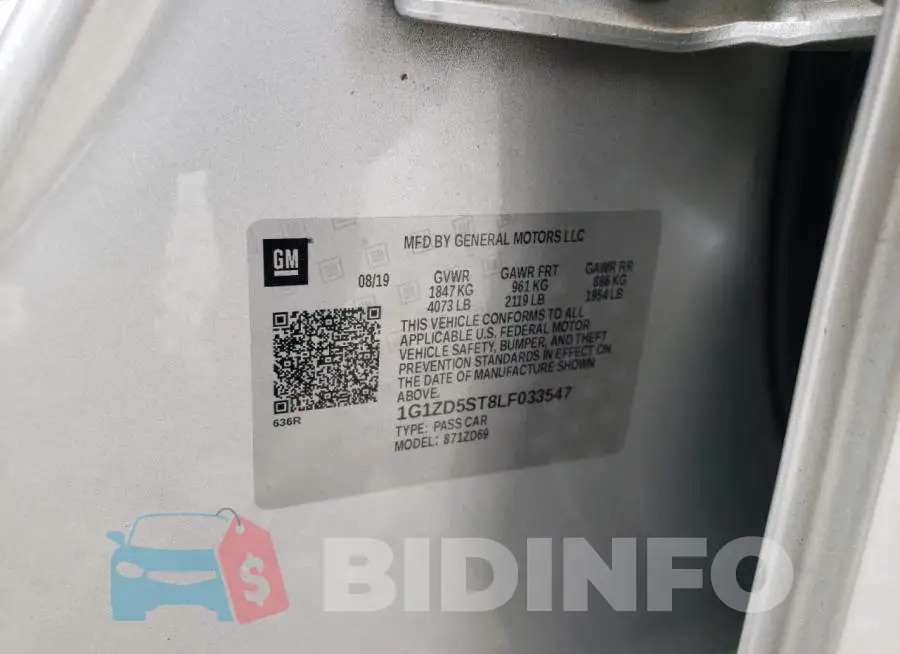 1G1ZD5ST8LF033547 Photo# 12