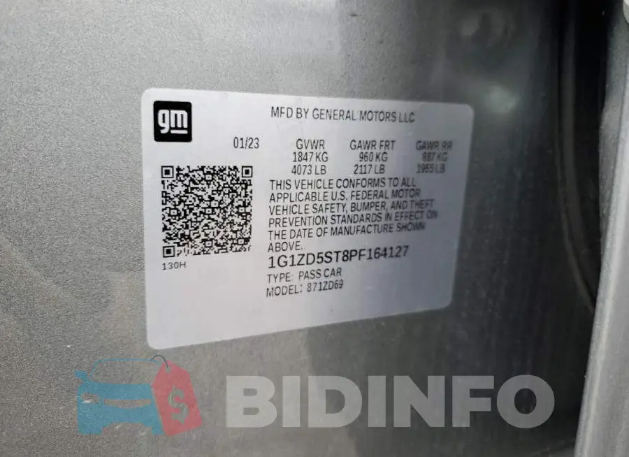1G1ZD5ST8PF164127 Photo# 13