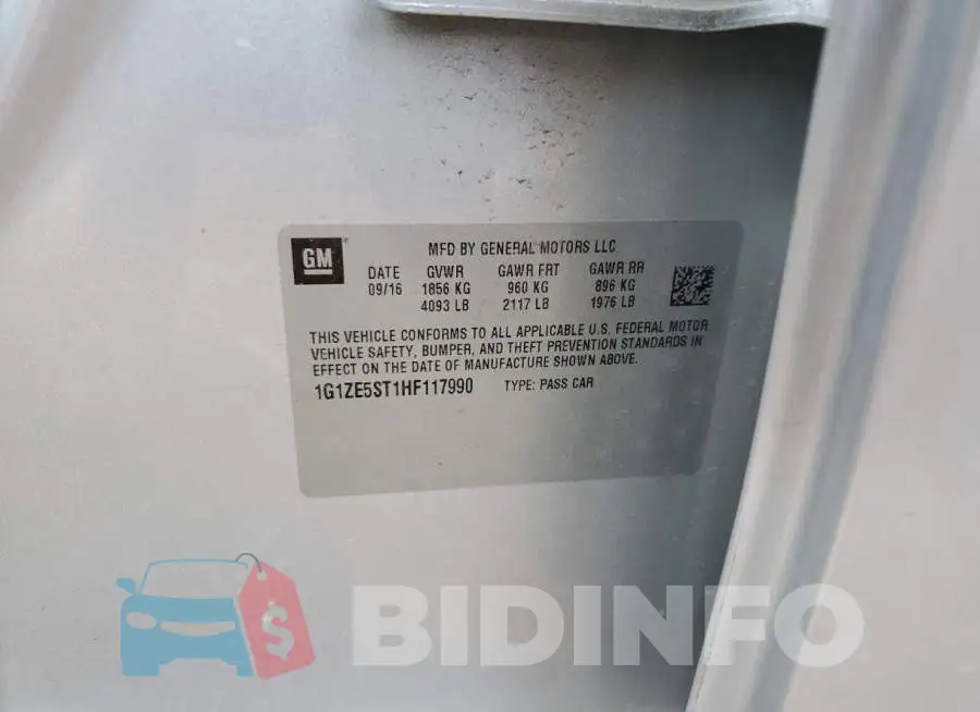1G1ZE5ST1HF117990 Photo# 12