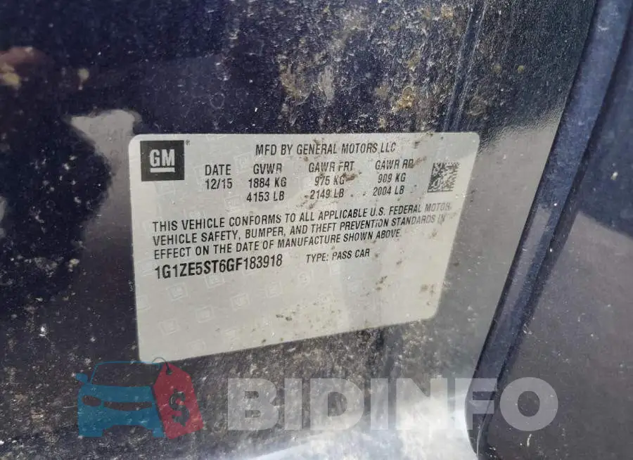 1G1ZE5ST6GF183918 Photo# 12