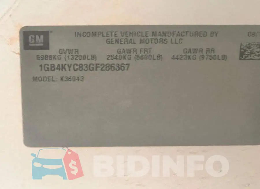 1GB4KYC83GF286367 Photo# 10