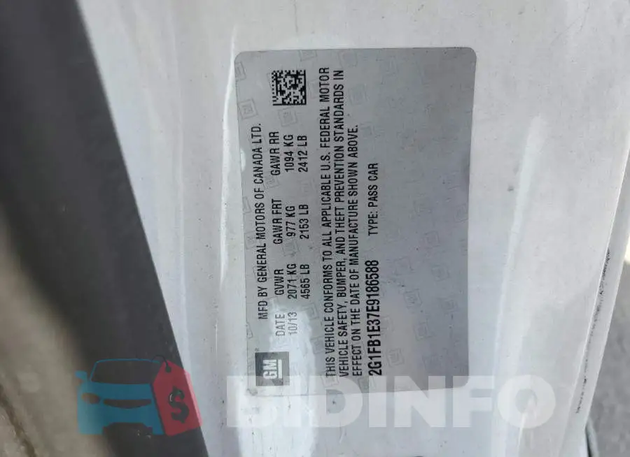 2G1FB1E37E9186588 Photo# 13