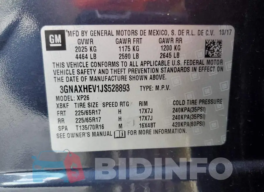 3GNAXHEV1JS528893 Photo# 13