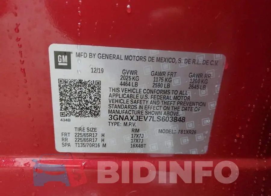 3GNAXJEV7LS603848 Photo# 13