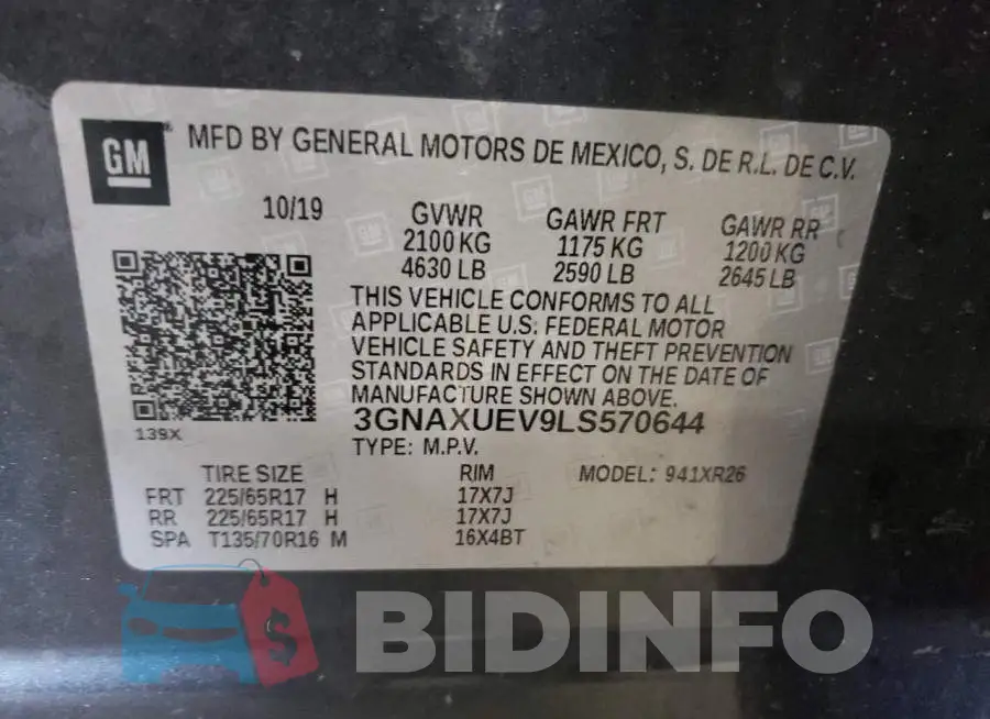 3GNAXUEV9LS570644 Photo# 12