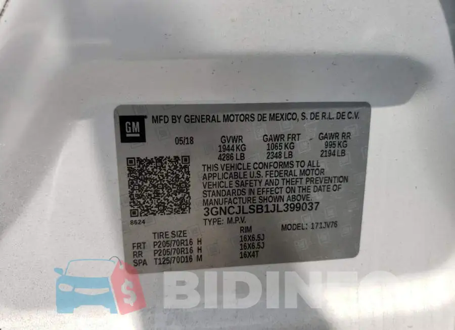 3GNCJLSB1JL399037 Photo# 12