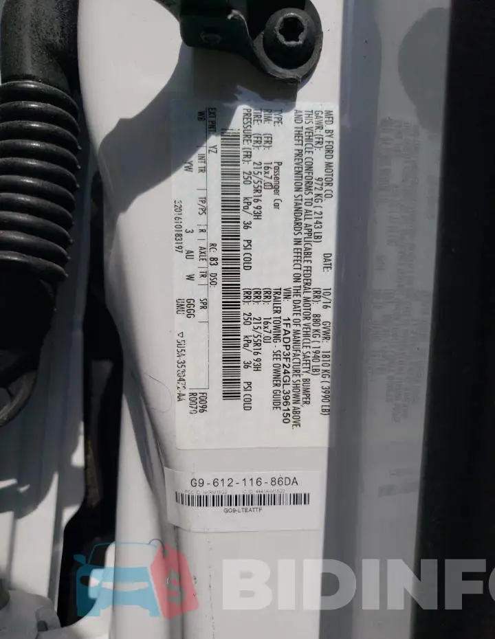 1FADP3F24GL396150 Photo# 12