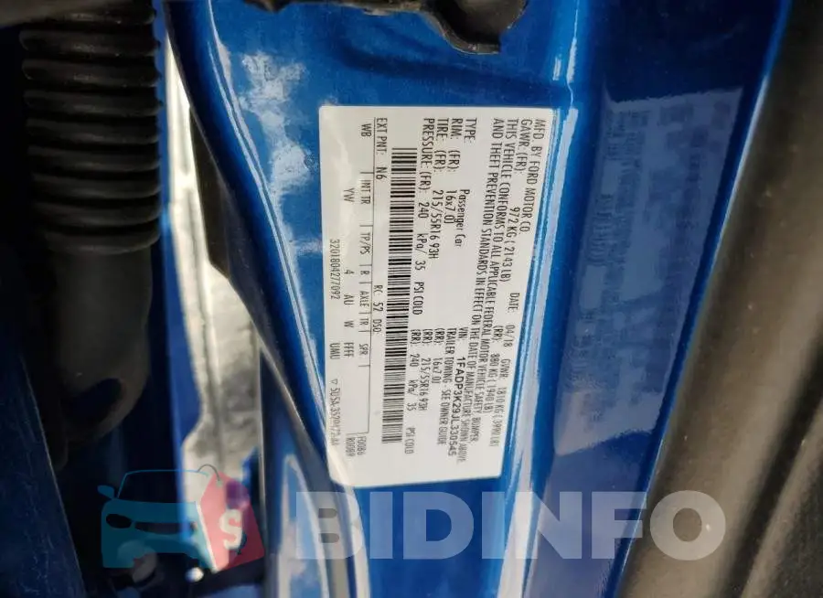 1FADP3K29JL330545 Photo# 12