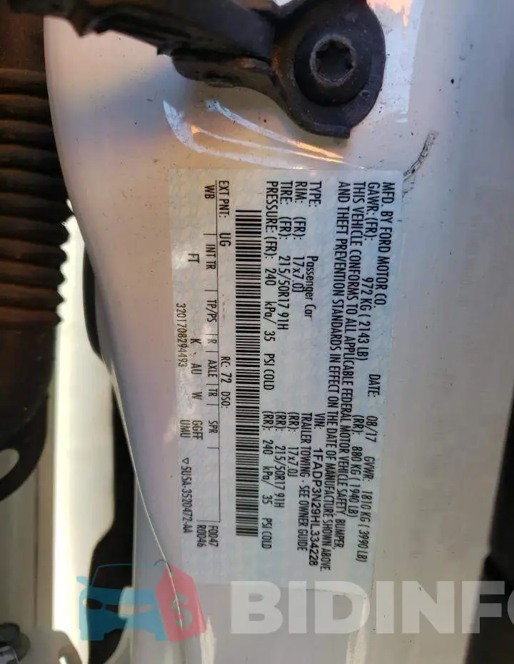 1FADP3N29HL334228 Photo# 12