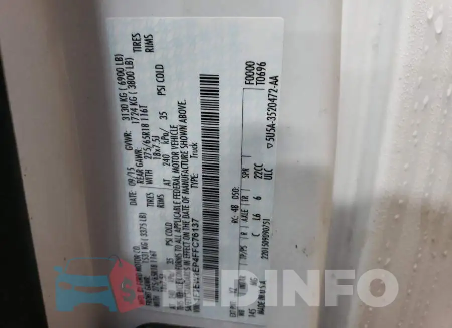1FTEW1EP4FFC76137 Photo# 12