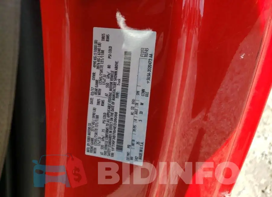 1FTRF3BT6HED26088 Photo# 12