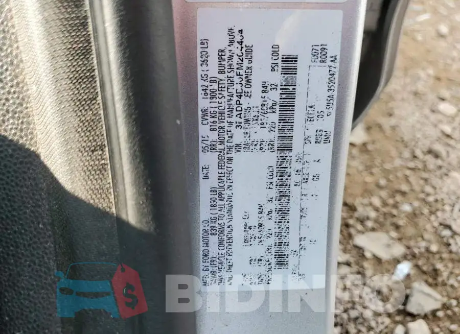 3FADP4BJ0FM204464 Photo# 12