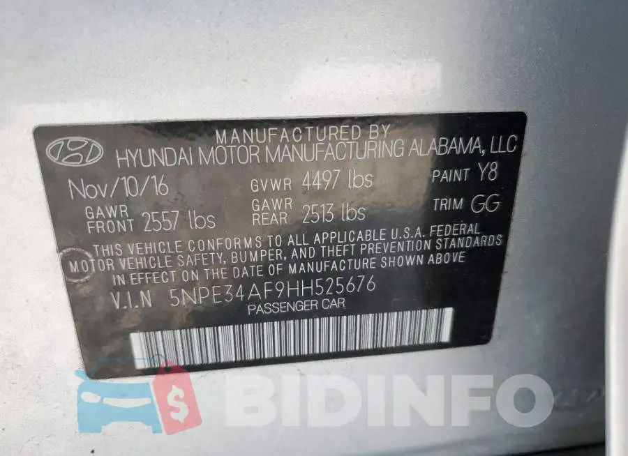 5NPE34AF9HH525676 Photo# 12