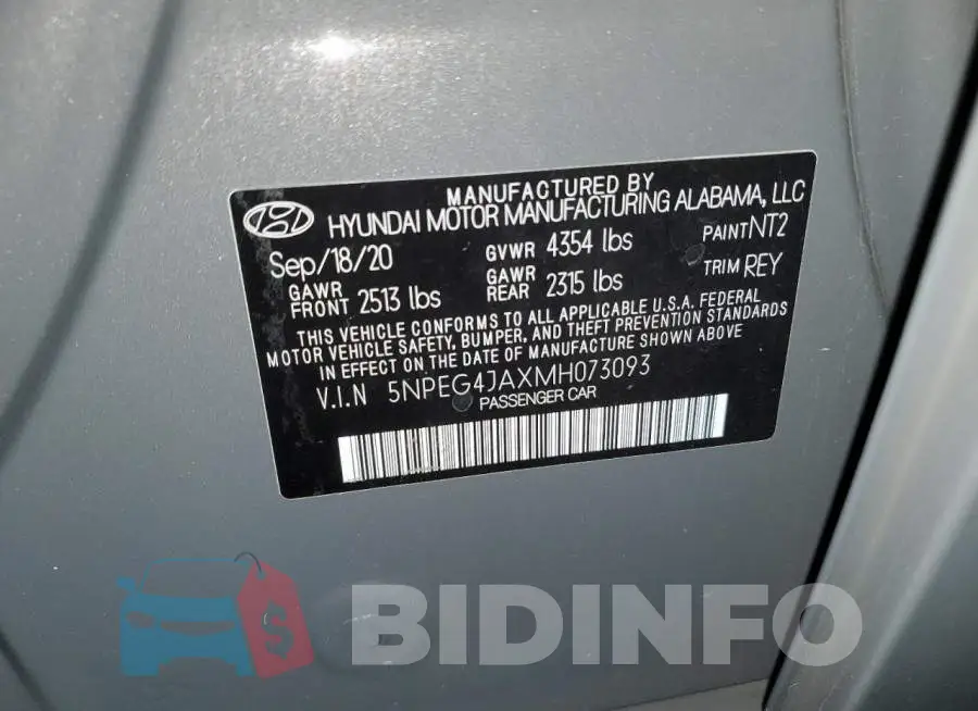 5NPEG4JAXMH073093 Photo# 13