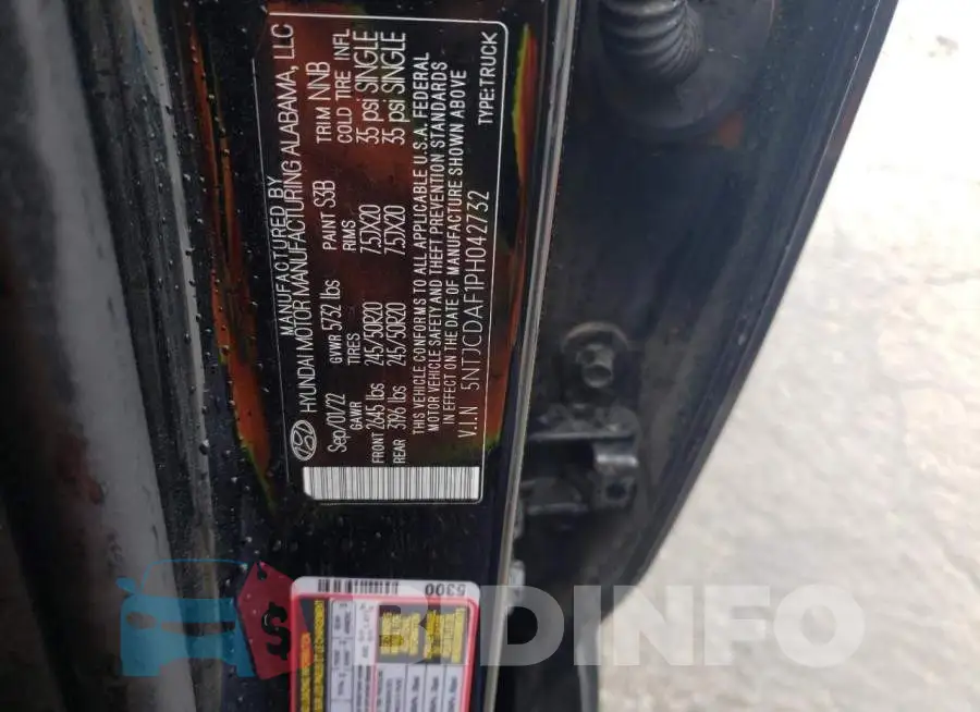 5NTJCDAF1PH042732 Photo# 12
