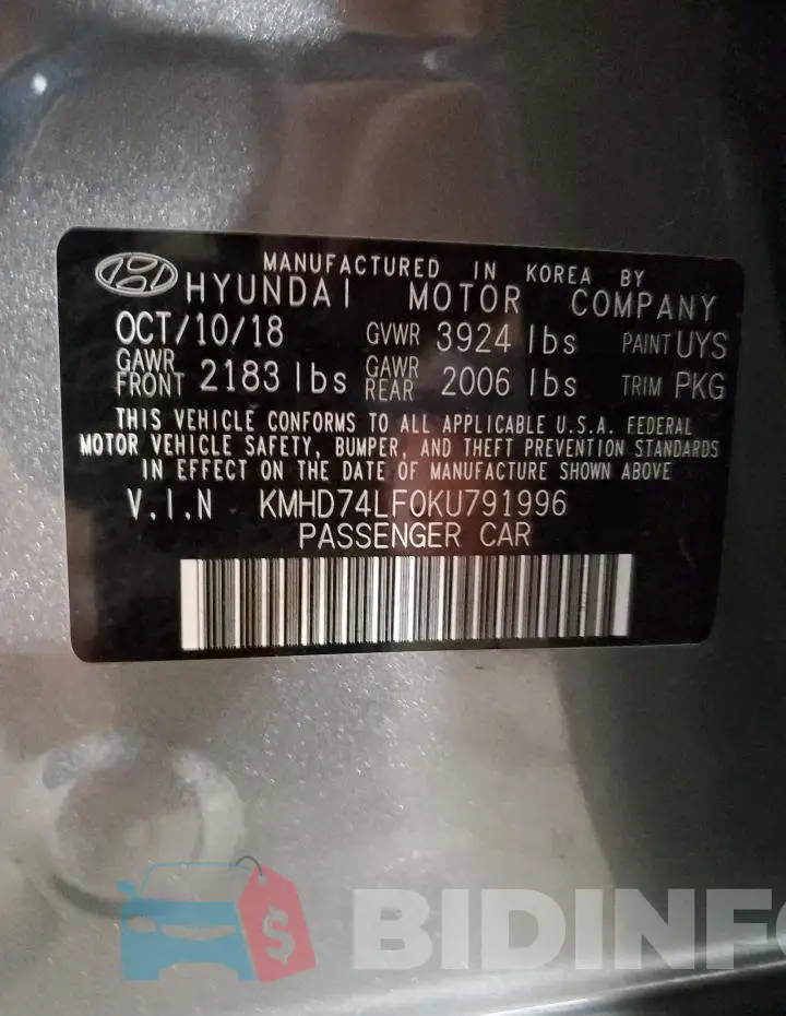KMHD74LF0KU791996 Photo# 12